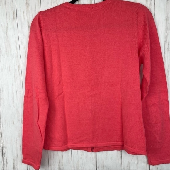 White + Warren Peach Cardigan Small - Picture 5 of 5